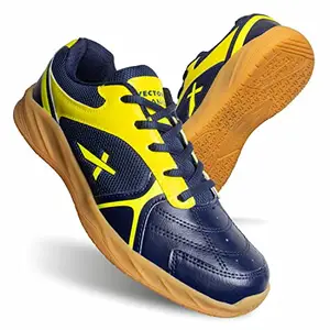 Vector X Ranger Lightweight Sports Shoe Indoor/Outdoor Court Shoes Suitable for Pickleball, Badminton, Table Tennis, Volleyball, Tennis, Court, Cross Training for Men or Women (Navy-Green, Size-9)