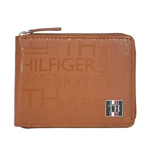 Tommy Hilfiger Clyman Men Zip Around Wallet - Tan, No. of Card Slot - 4