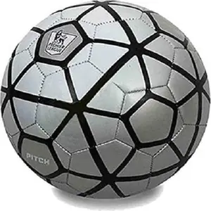 R D & Sons Pitch Black Hand Stitched, Football Size 5, Diameter: 26 cm (Pack of 1, Multicolor)