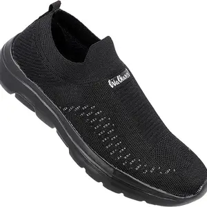 WALKAROO Gents Black Sports Shoe (WS9529) 8 UK