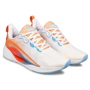 Sspoton Sspot On Sports F.Orange L.Sky Running | Walking | Gym Shoes with Lightweight Phylon Sole with Memory Foam for Men's_8UK