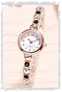 Brand: Acnos Acnos® Premium Brand Exclusive Choice 3 Types Diamond Rosegold Silver Exclusive Diamond Studded Bracelet Chain Girls Watch for Women Analog Watch for Women