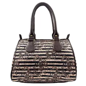 Golden Line Printed Speedy Duffle Premium Handbag for Girl's and Women's