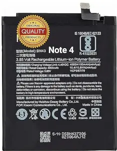Mobile Battery for Xiaomi Mi Redmi Note 4/ BN43/ 4000mAh