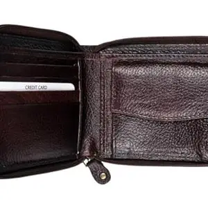 Black Leather Wallet for Men I Handcrafted I 4 Credit/Debit Card Slots I 2 Currency Compartments ITransparent ID Window