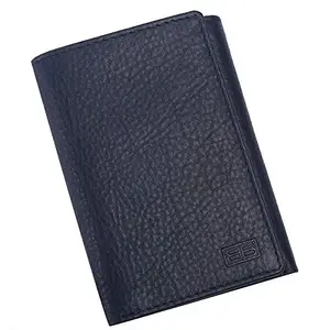 Brooklyn Bridge Genuine Leather Trifold Wallets for Men Women - Slim Mens Wallet with ID Window Front Pocket Wallet Gifts for Men