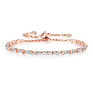 Visit the Nilu's Collection Store Nilu's Collection Stylish Cubic Zirconia American Diamond Adjustable Bracelet For Women & Girls Bracelet, Gift for Her