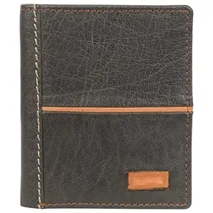 Leatherman Fashion LMN Genuine Leather Brown Unisex Wallet (4 Card Slots)