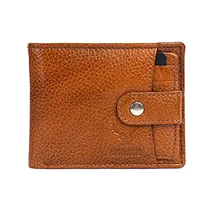REDHORNS Genuine Leather Wallet for Men | RFID Protected Mens Wallet with 8 Credit/Debit Card Slots | Slim Leather Purse for Men (ARD344R6_Tan)