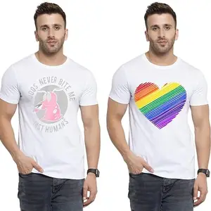 SST - Where Fashion Begins | DP-4158 | Polyester Graphic Print T-Shirt | for Men & Boy | Pack of 2