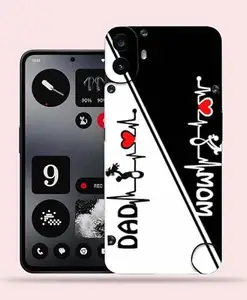 OggyBaba Mom&Dad Nothing CMF Phone 1 Mobile Back Skin Rear Screen Guard Protector Film Wrap (Coverage - Back+Camera+Sides)