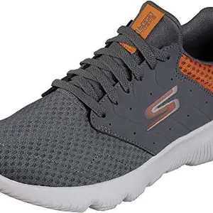 Skechers Men's Go Run Focus-Athos Charcoal/Orange Shoes-6 UK (39.5 EU) (7 US) (55162-CCOR)