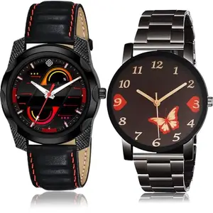 Neutron Casual Analog Black Color Dial Men Watch - S101-BCPL14 (Pack of 2)