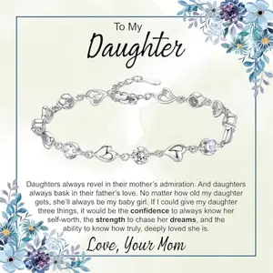 Bling Queen Personalized Jewellery Gift|My Forever Baby Girl, Cherished Jewelry Gift with a Loving Note|Gift for Daughter|Birthday Surprise|Inspirational Graduation Present