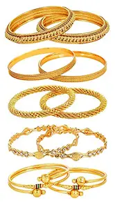 YouBella Combo Of Five Trendy Bangles Jewellery For Girls/Women (2.4)