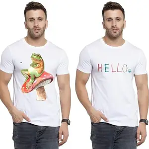 SST - Where Fashion Begins | DP-6868 | Polyester Graphic Print T-Shirt | for Men & Boy | Pack of 2