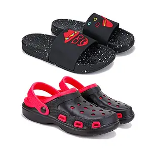 Bersache Chappal for Men | casual slippers Filp-Flops for Men (Pack of 2) Combo(RR)-3115-7029-10 (Multicolor)