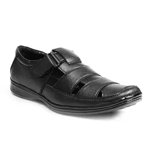 Global rich Black Color Synthetic Leather Formal Shoe for Men (8, Black)