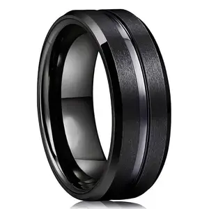 MEENAZ Black Rings for Men Combo Boys Boyfriend gents friends girls silver Blue gold ring for men Black Ring for Boys Stainless Steel Chain finger Rings Stylish Fashion thumb band for mens 436_18