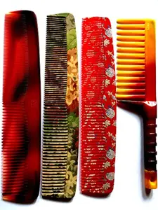Kanta Stores Derby D46 Grooming & Wide Teeth Shampoo Hair Comb for Women & Men (Pack of 4)