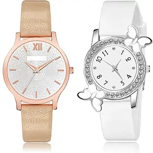 NEUTRON Rich Analog Silver and White Color Dial Women Watch - GM343-G102 (Pack of 2)