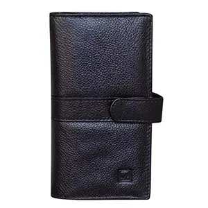 Style98 Unisex 5.5-Inch Leather Small Wallet(Black)