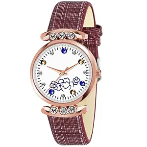 RPS FASHION WITH DEVICE OF R New Fancy Girls & Women Stylish Multicolor Dial Collection Watch Analog Watches (red)