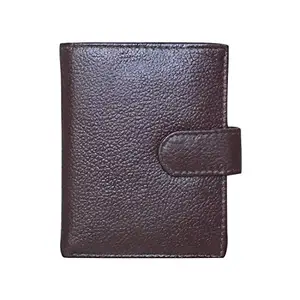 STYLE SHOES Leather Brown Card Wallet, Visiting, Credit Card Holder, Pan Card/ID Card Holder Women