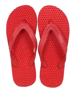 TIMA Health Slippers For Men (Red, UK Footwear Size System, Adult, Men, Numeric, Medium, 10)