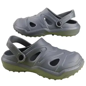 TOE CANDY Men's Slip-On Clog's Sandal (Grey-9)