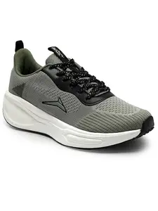 JQR Vulcan Men's Sports Running Shoes Knitting Upper Lace Up Design Soft Cushioned Memory Foam Insole Extra Grip Anti Skid Comfortable Lightweight Durable for Gym, Walking, Jogging & Everyday