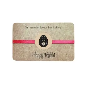 A143Rakhi printed designed wood rakhi for all