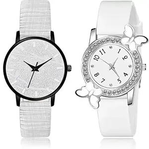 NEUTRON Analogue Analog Grey and White Color Dial Women Watch - GM327-G102 (Pack of 2)