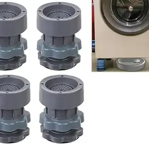 Refrigerator Multi-Purpose 4 Pcs Plastic Legs Foot and Stand | Washing Machine Stand | Furniture Base Stand | Fridge Stands for Single Door and Double Door