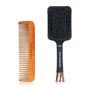 Hair Comb | Dressing Hair Comb for Men & Women | Hair Combs | Dressing Hair Combs, Multipurpose Combs, Detangling Combo Set, Lice Comb, Hair Brush, All-Purpose Comb (Multicolour Pack Of-2) TPTP1327