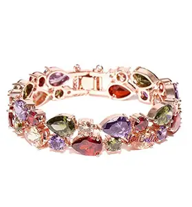 Best Valentine Gifts : YouBella Jewellery Valentine Collection AAA Swiss Zircon Bangle Bracelet for Girls and Women