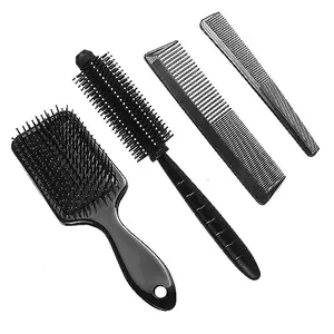 Talora Set Of 4 Professional Hair Cutting & Styling Comb Kit Salon Hair Cutting Styling Measure Combs Tail Comb