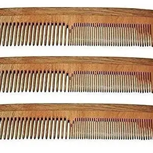 BOXO Wooden Comb For Women Hair Growth (Set of 3 Pcs) Neem Wood Comb For Hair Fall 15 gm Brown Pack of 1 (Neem Wood Comb-5)