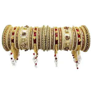 SHINE OF STARS Bridal Chura/Chura/Set for wedding Jewellery/Punjabi Chuda/Bridal Chuda Bangles/Chura for Women-117