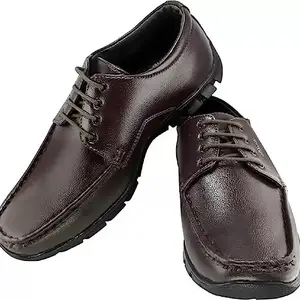 Bata 821-4382-43 Brown Formal Lace Up Shoes for Men