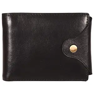 Leatherman Fashion LMN Genuine Leather Men Black Wallet 50694
