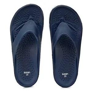 Leone Men's Blue Light Grey Flip-Flops-8 UK (42 EU) (L656ABLUELIGHTGREY8)