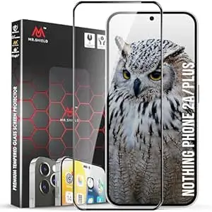 Mr.Shield Top-Notch HD+ Tempered Glass Screen Protector Guard for Nothing Phone 2A and 2A Plus, Case Friendly [1 Pack]
