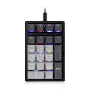 yunfu K3 21 Keys Numeric Keyboard Ergonomic RGB Mechanical Keyboard
