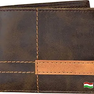 hamt Men Casual Brown Genuine Leather Wallet-WL009