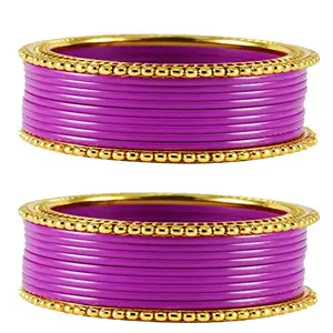 MAYA FASHION Rani Plain Acrylic-Brass Bangle Elegant Extra Large Size Bangle | Perfect Fit for Plus Size banglesTrendy and Comfortable Fit for woman and girls | (Sku-ban1655)