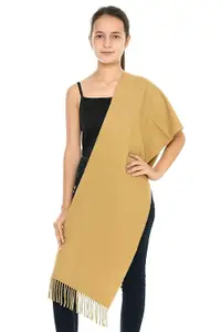 Kashmiri Woolen Scarf for Women & Girls | Soft Winter Shawl Wrap for Ladies | Plain Solid Wool Scarves for Warmth & Style for Winter Muffler