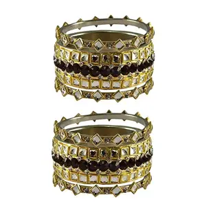 Vidhya Kangan Golden stone Brass Bangle (ban3947-2.9_)