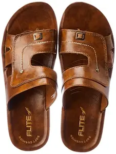 Flite PU Men's Slipper, MOUSE BROWN,8UK,PUG148GMBMB0008