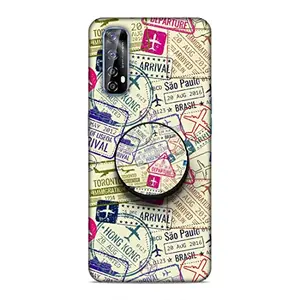Screaming Ranngers Screaming Ranngers Designer Printed Hard Matt Finish Mobile Case Back Cover with Mobile Holder for Realme 7 / Realme Narzo 20 Pro (Stamp)